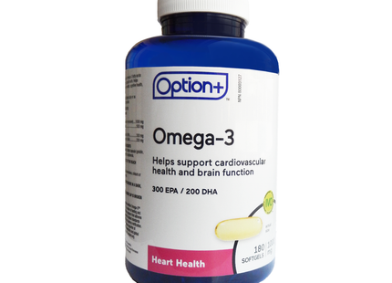 Option+ Omega 3 | 1000 mg X 180 Soft Gels