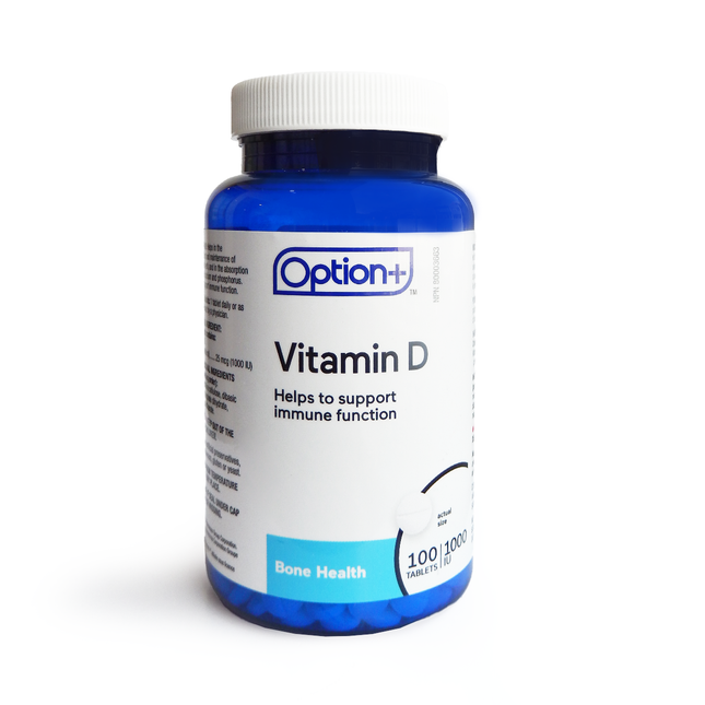 Option+ Vitamin D 1000IU  | 100 Tabs