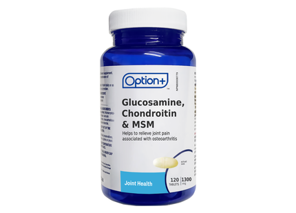 Option+ Glucosamine Chondroitin & MSM 1300 mg | 120 Tablets