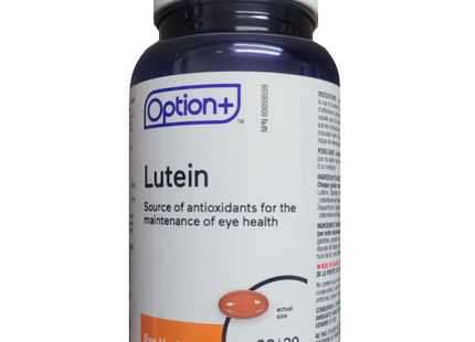 Option+ - Lutein 20mg Softgels | 60 Softgels