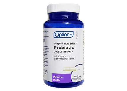 Option+ Complete Multi Strain 10B Probiotic Double Strength | 40 Capsules