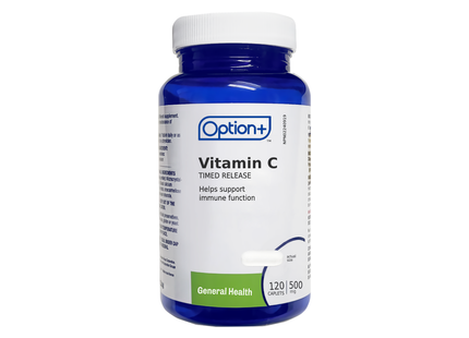 Option+ Vitamin C Time Release - 500 MG | 120 Caplets
