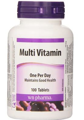 WN Pharma - Multi Vitamin - One Per Day for the Maintenance of Good Health | 100 Tablets