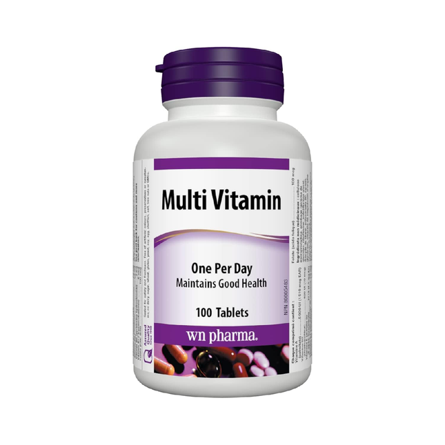 WN Pharma - Multi Vitamin - One Per Day for the Maintenance of Good Health | 100 Tablets