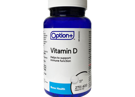 Option+ Vitamine D 400 UI | 270 comprimés
