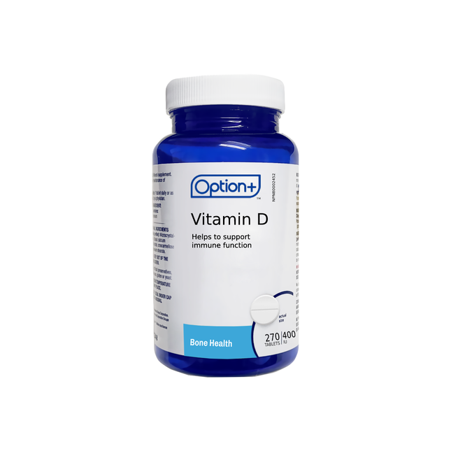 Option+ Vitamin D 400 IU | 270 Tablets