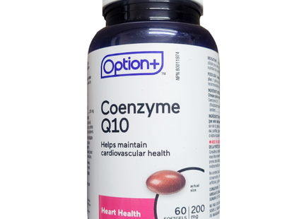 Option+ Coenzyme Q10 - 200mg | 60 Softgels