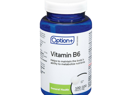 Option+ Vitamin B6 100mg | 100 Tablets