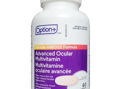 Option+ - Advanced Ocular Multivitamin - AREDS2 Formula | 60 Caplets