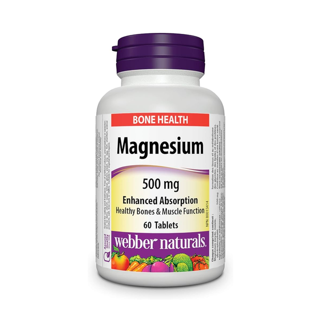 Webber Naturals - Magnesium 500 mg Enhanced Absorption | 60 Tablets