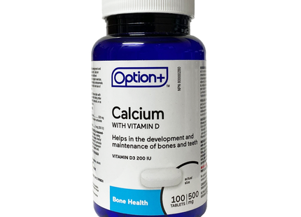 Option+ Calcium 500 mg | 100 Tablets