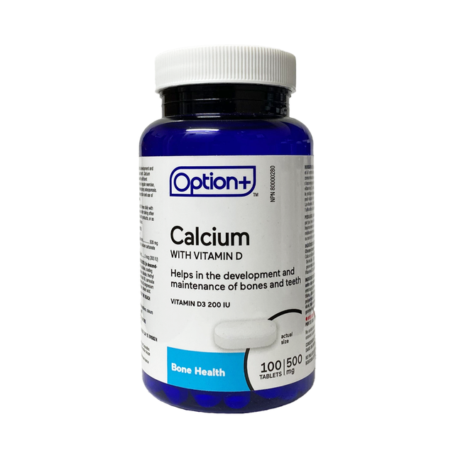 Option+ Calcium 500 mg | 100 Tablets