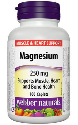 Webber Naturals Magnésium 250 mg | 100 comprimés