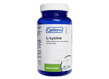 Option+ L Lysine 500MG | 60 Capsules