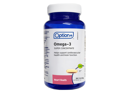 Option+ Omega-3 Super Concentrate 1170mg | 80 Softgels