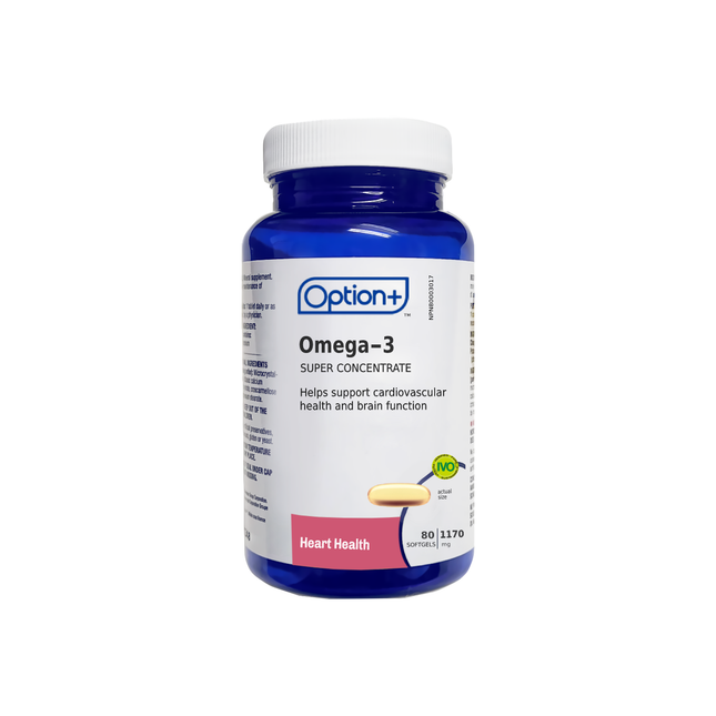 Option+ Oméga-3 Super Concentré 1170mg | 80 gélules