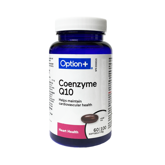 Option+ Coenzyme Q10 100 mg Multivitamin | 60 Softgels