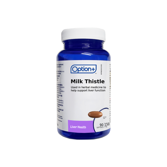 Option+ Milk Thistle 150 mg | 90 Softgels