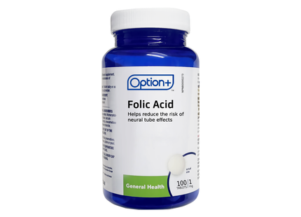 Option+ Folic Acid 1 mg | 100 Tablets