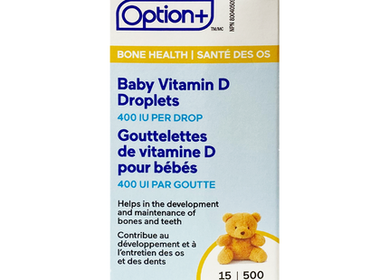 Option+ Baby Vitamin D Droplets 400IU | 15 mL