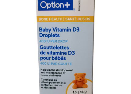 Option+ Baby Vitamin D Droplets 400 IU | 15 mL