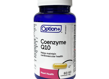 Option+ Coenzyme Q10 60mg Capsule | 60 Capsules