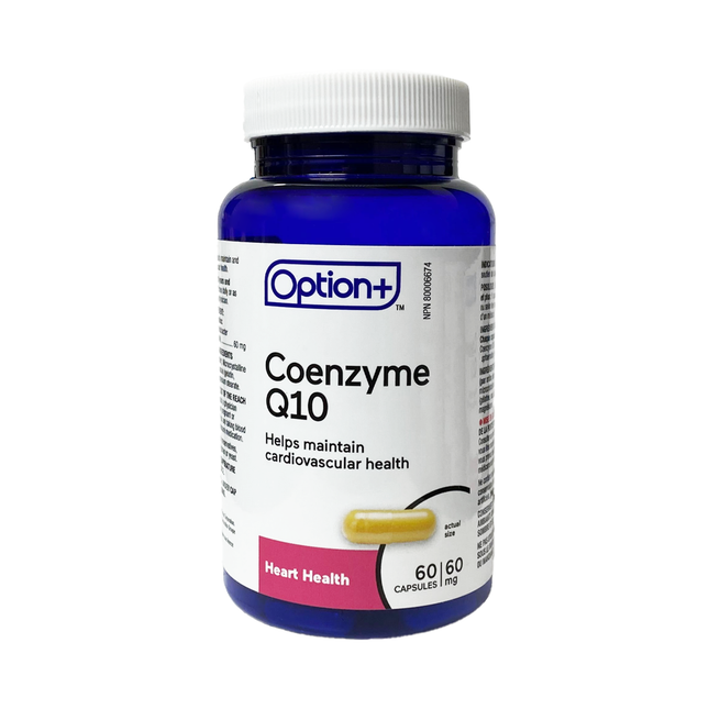 Option+ Coenzyme Q10 60mg Capsule | 60 Capsules