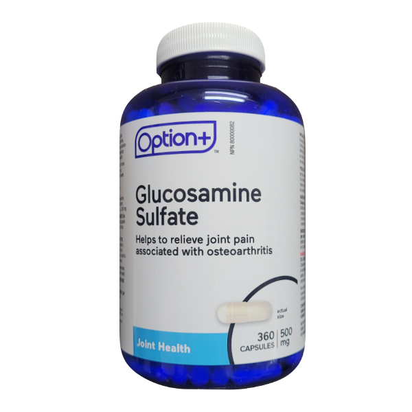 Option+ Sulfate de Glucosamine 500 mg | 360 comprimés