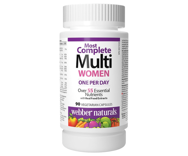 Webber Naturals - Women's Most Complete Multi | 90 Vegetarian Capsules ...