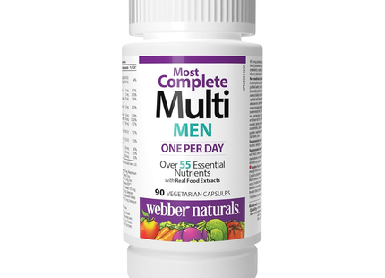 Webber Naturals - Men's Most Complete Multi | 90 Vegetable Capsules