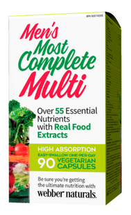 Webber Naturals Men's Most Complete Multi | 90 Vegetable Capsules