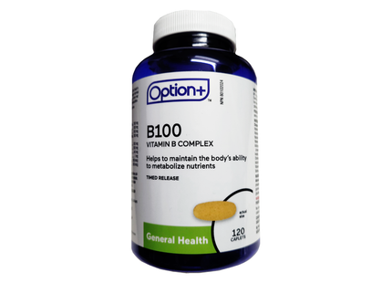 Option+ - B100 Vitamin B Complex | 120 Caplets