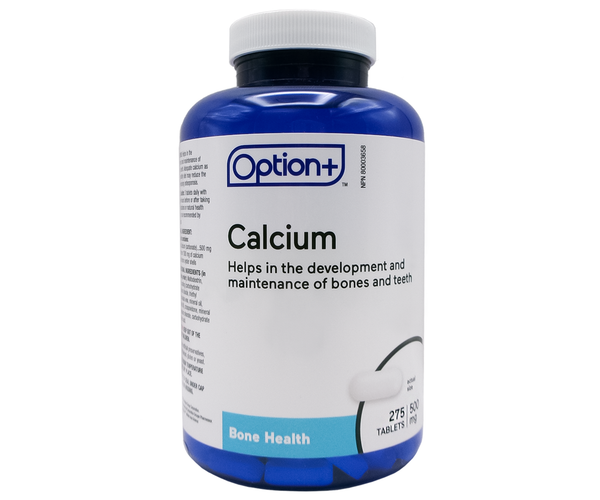 Option+ Calcium 500 mg | 275 Tablets – White Cross E-Store