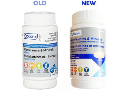 Option+ Men 50+ Multivitamins & Minerals | 90 Tablets