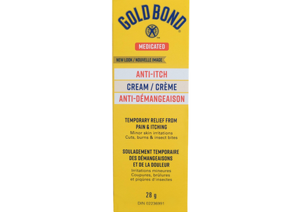 Gold Bond - Crème médicamenteuse anti-démangeaisons | 28g