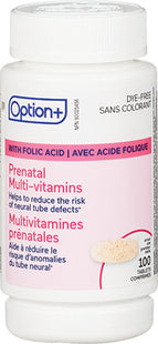 Option + - Prenatal Multivitamins with Folic Acid | 100 Tablets