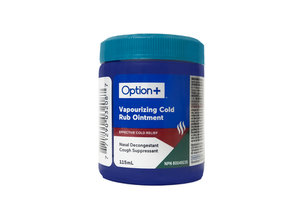 Option+ Onguent vaporisant à froid décongestionnant nasal | 115 ml