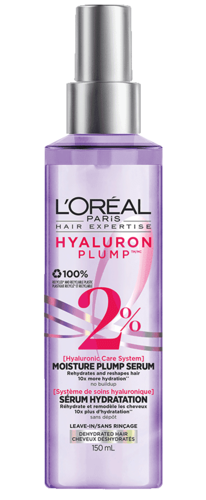 L'oréal Paris - Hyaluron Plump - 2% Hyaluronic Care System - Leave in Moisture Plump Serum for Dehydrated Hair | 150 mL