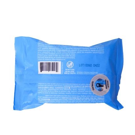 Option+ 3IN1 Facial Cleansing Wipes - With Cucumber Extract | 15 Pre-Moistened Wipes