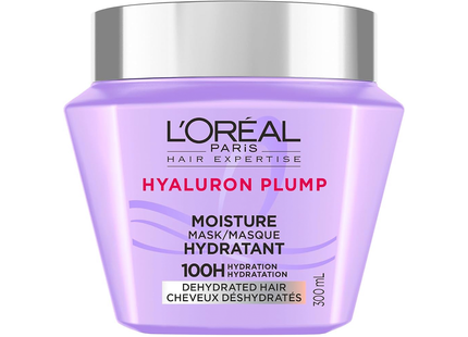 L'Oréal Paris - Hyaluron Plump 100H Hydration Hair Mask for Dehydrated Hair | 300 mL