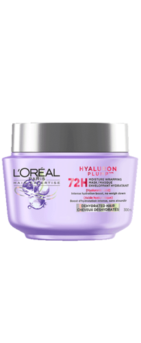 L'oréal Paris - Hyaluron Plump - 72 H Moisture Wrapping Hair Mask for Dehydrated Hair  | 300 mL