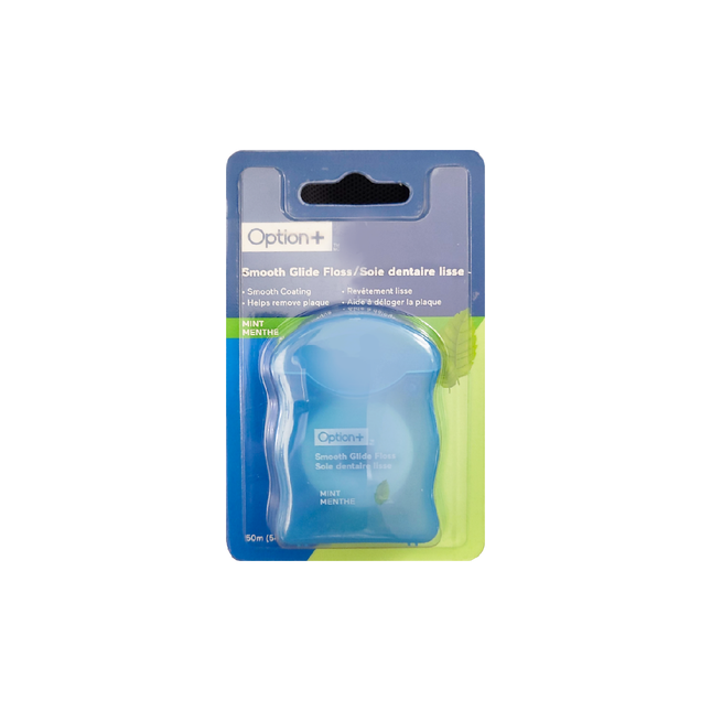 Fil dentaire Option+ Smooth Glide - Menthe | 50 ml