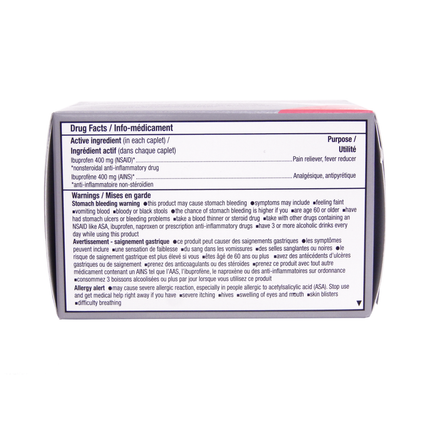 Option+ Comprimés d'ibuprofène USP 400 mg, extra fort | 32 comprimés