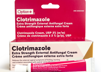 Option+ Crème antifongique externe extra-forte au clotrimazole | 15 g