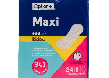 OPTION+ PLAQUETTES MAXI REG 24