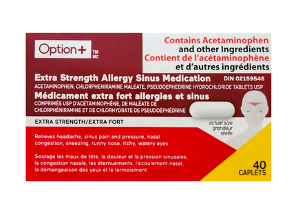 OPTION+ ALLERGIES SINUSALES CP40