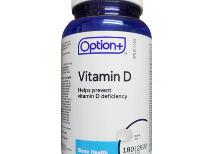 Option+ - Vitamin D - 2500IU | 180 Tablets