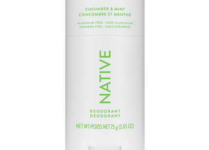 NATIVE - Aluminum Free Deodorant, Cucumber & Mint | 75 g