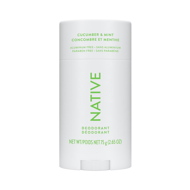 NATIVE - Aluminum Free Deodorant, Cucumber & Mint | 75 g