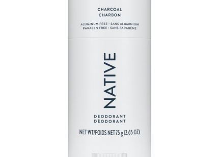 NATIVE - Aluminum Free Deodorant, Charcoal | 75 g